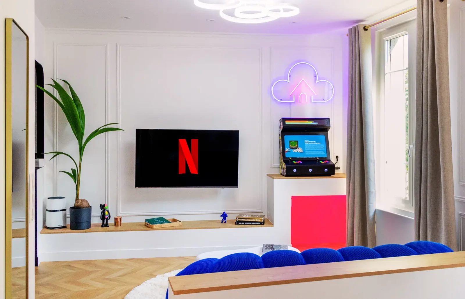 Streaming & néon nuage